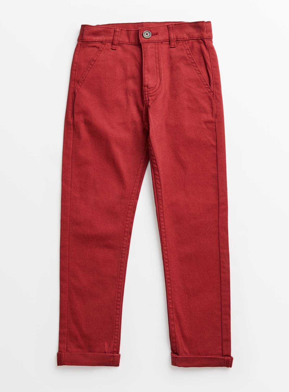 Dark Red Chinos 12 years - Image 1